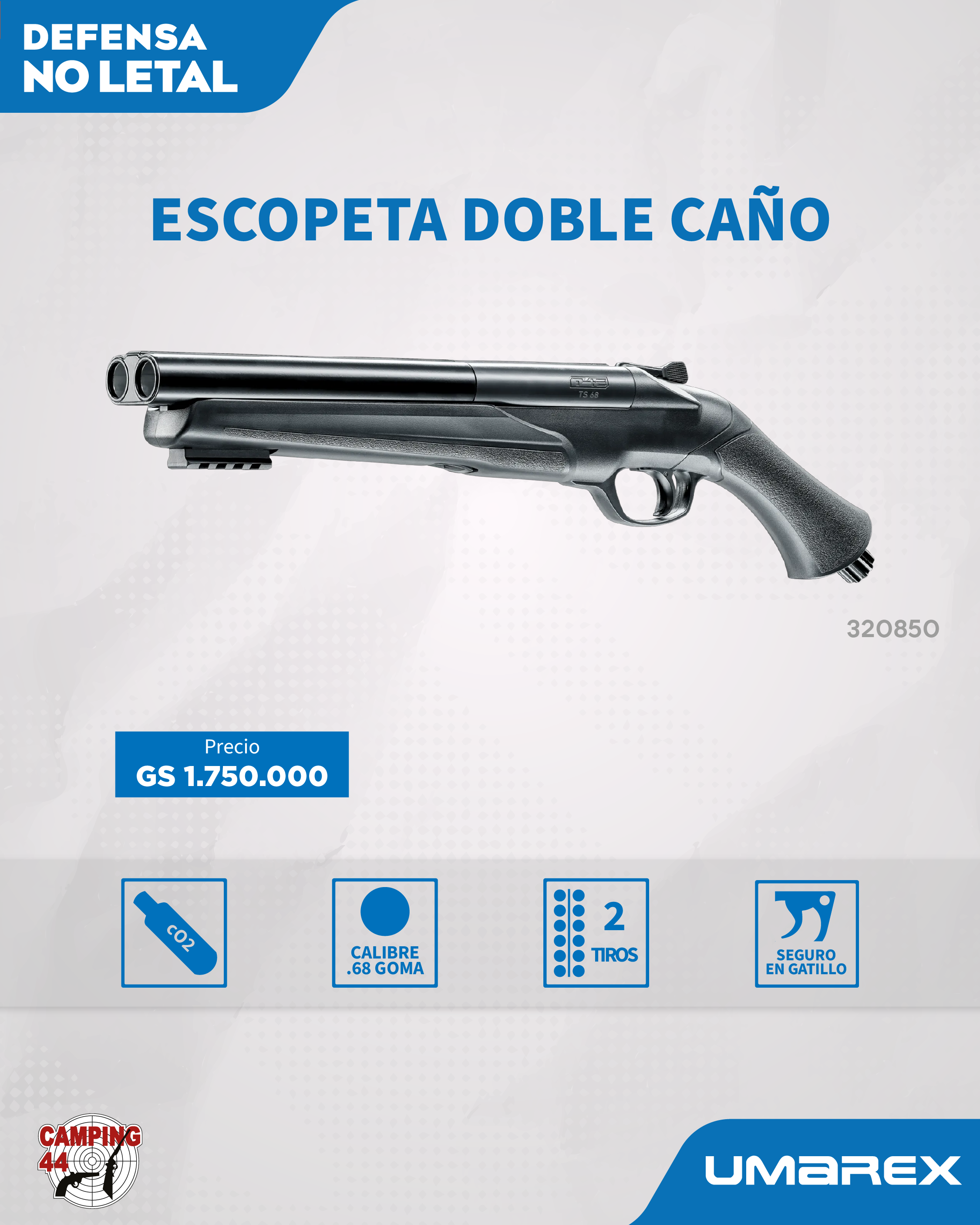 Escopeta Doble Caño HDS 68