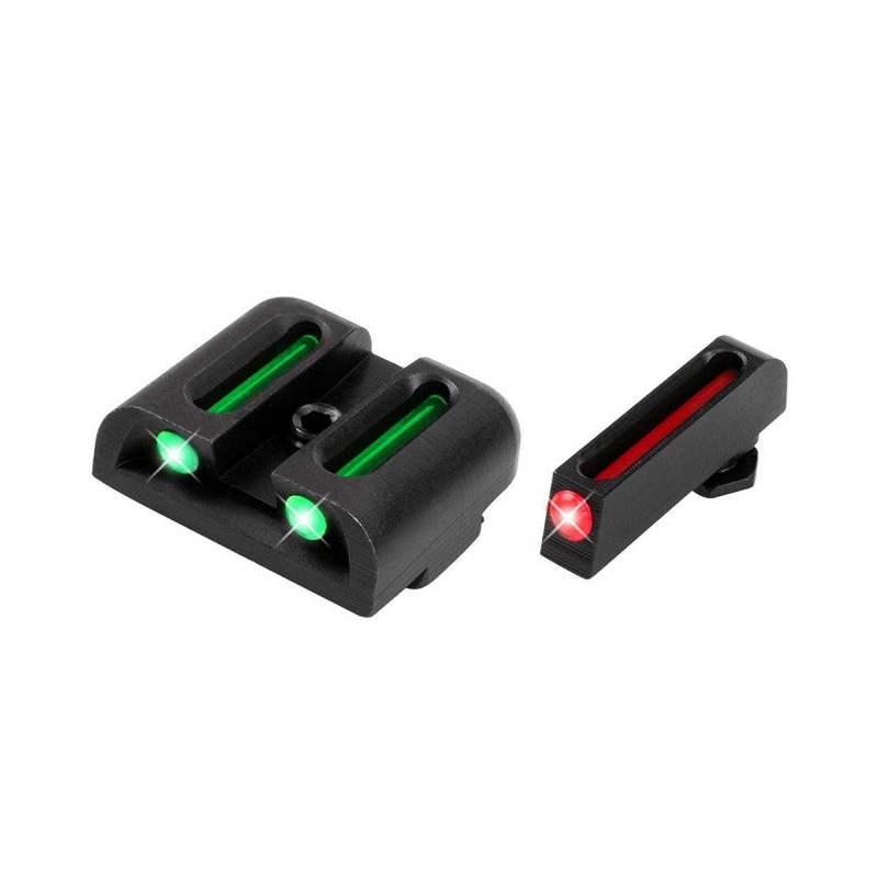 Alza y Punto de mira TRUGLO de Fibra Optica para GLOCK mod LOW #TG131G1