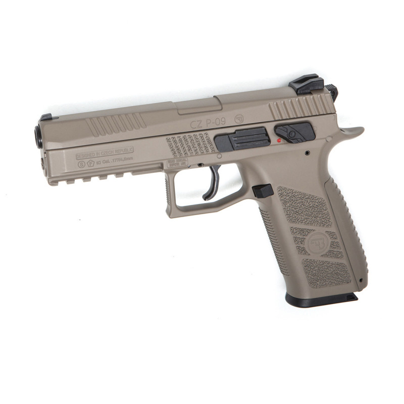 PISTOLA AIRE COMPRIMIDO ASG 4,5MM - CZ P-09 FDE PELLET/BB