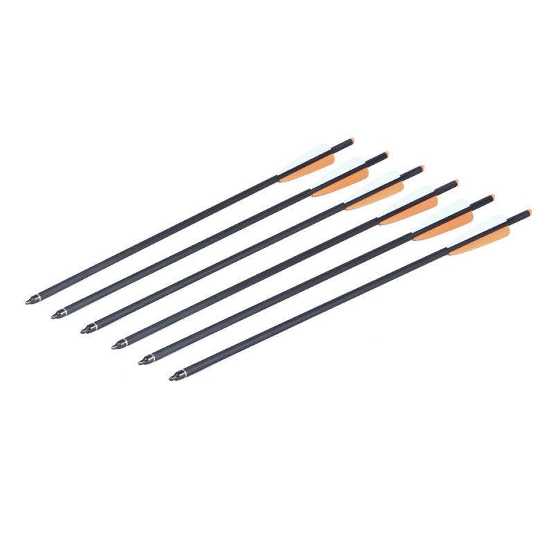 Flechas Crosman de carbón para ballesta de 20´´ x6 piezas 420gr #AXCCA206PK
