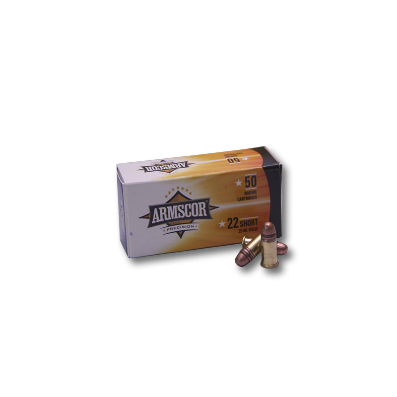 Balas Armscor 22Corto 29GR PNormalCobreada 50x100