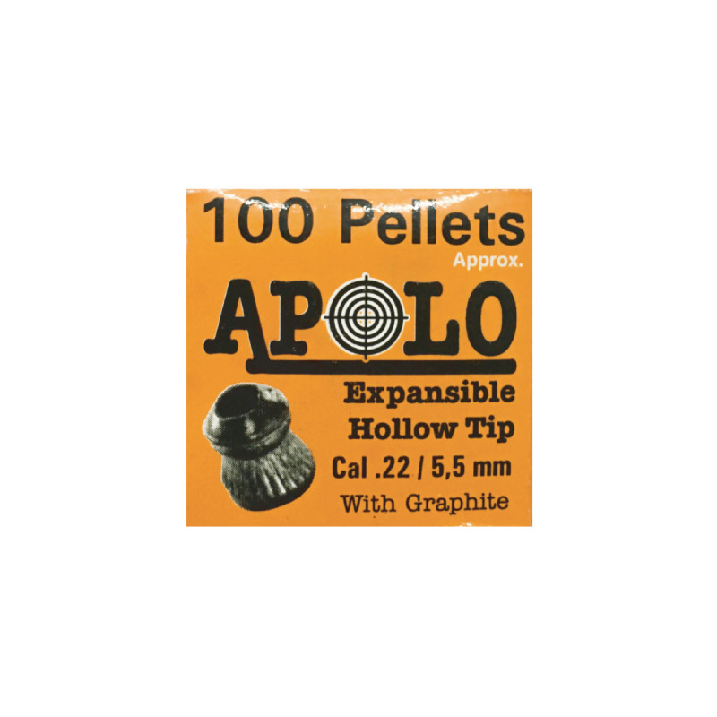 Balines APOLO 5,5mm Hollow Point 0,84gr. Carton*100x250