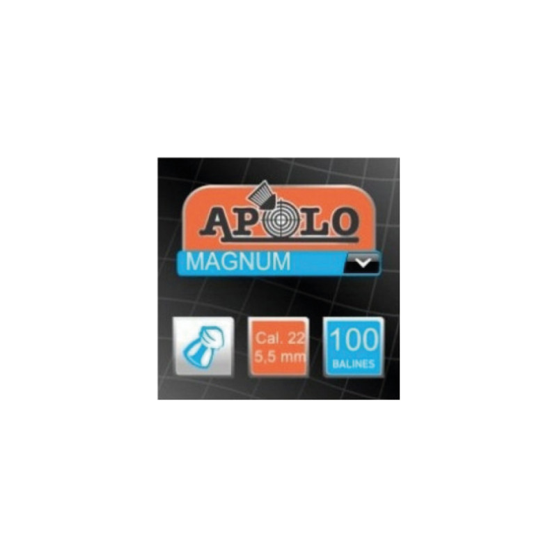 Balines APOLO 5,5mm MAGNUM 1gr. Carton*100X250 #E13001