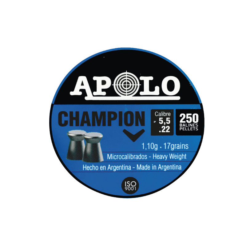 Balines APOLO 5,5mm Champion 1,1gr 250 x 30  #E19501