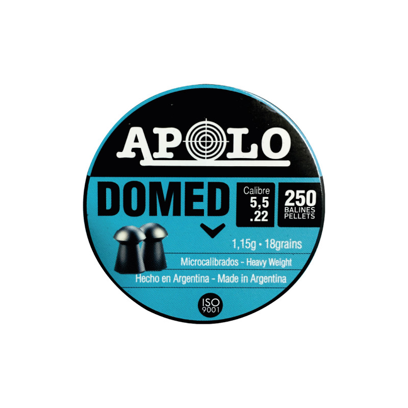 Balines APOLO 5,5mm Domed 18Grains 250 x 30 #E19911