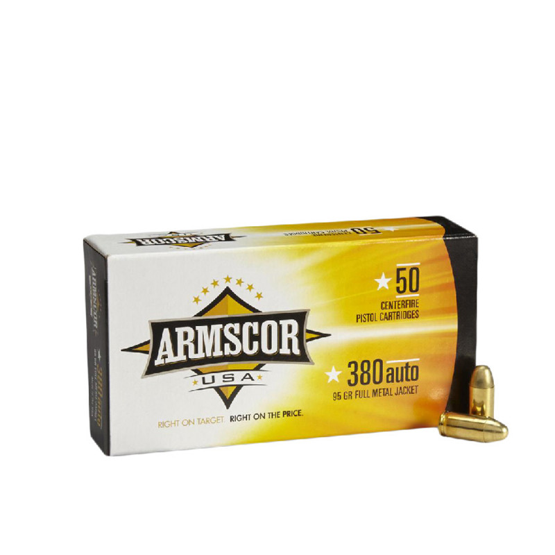 Balas Armscor 380ACP 95GR PNormalCobreada 50x20