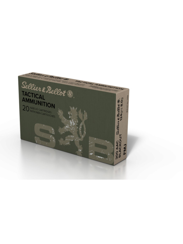 Balas SELLIER n BELLOT cal 300 BLACKOUT AAC FMJ 124gr 20x50 #V341282