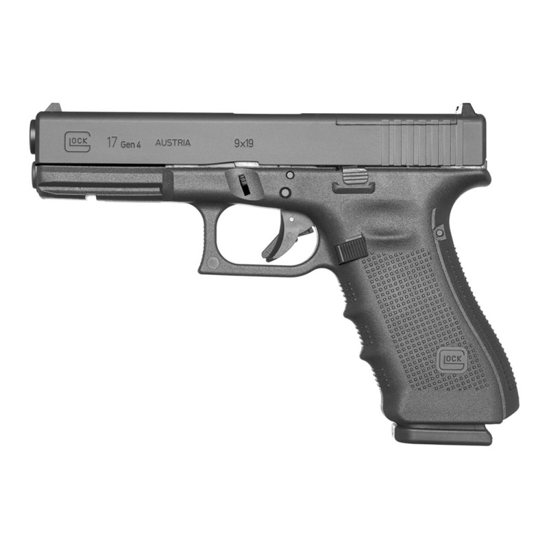 Pistola Glock Mod 17 GEN 4 Negro Cal 9mm 2 Cargadores y Estuche