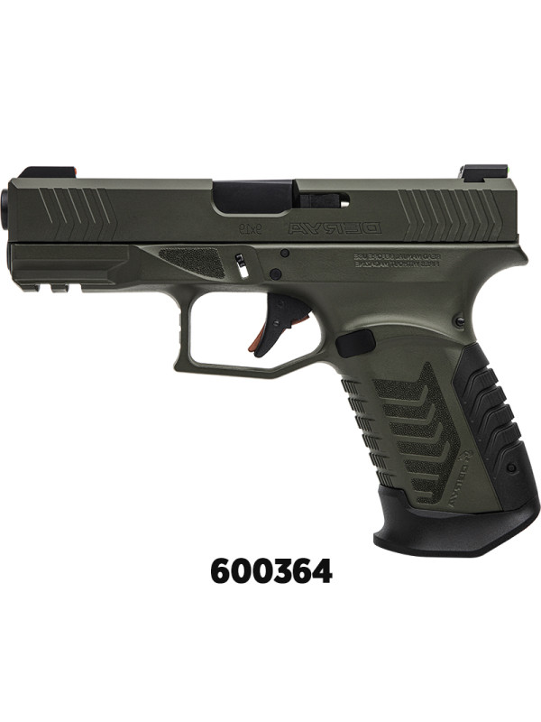 Pistola DERYA cal 9mm Mod DY9 C103F Full Verde 2 carg de 15/17T