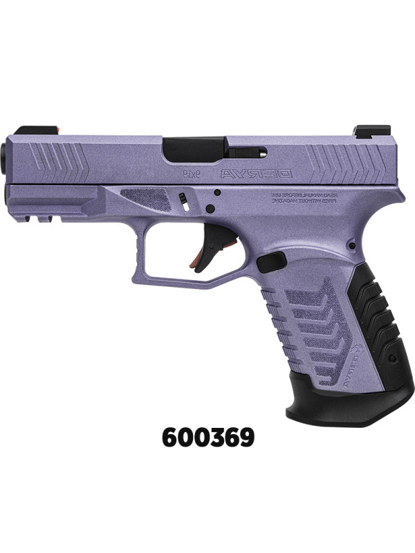 Pistola DERYA cal 9mm Mod DY9 C118F Full Lila 2 carg de 15/17T