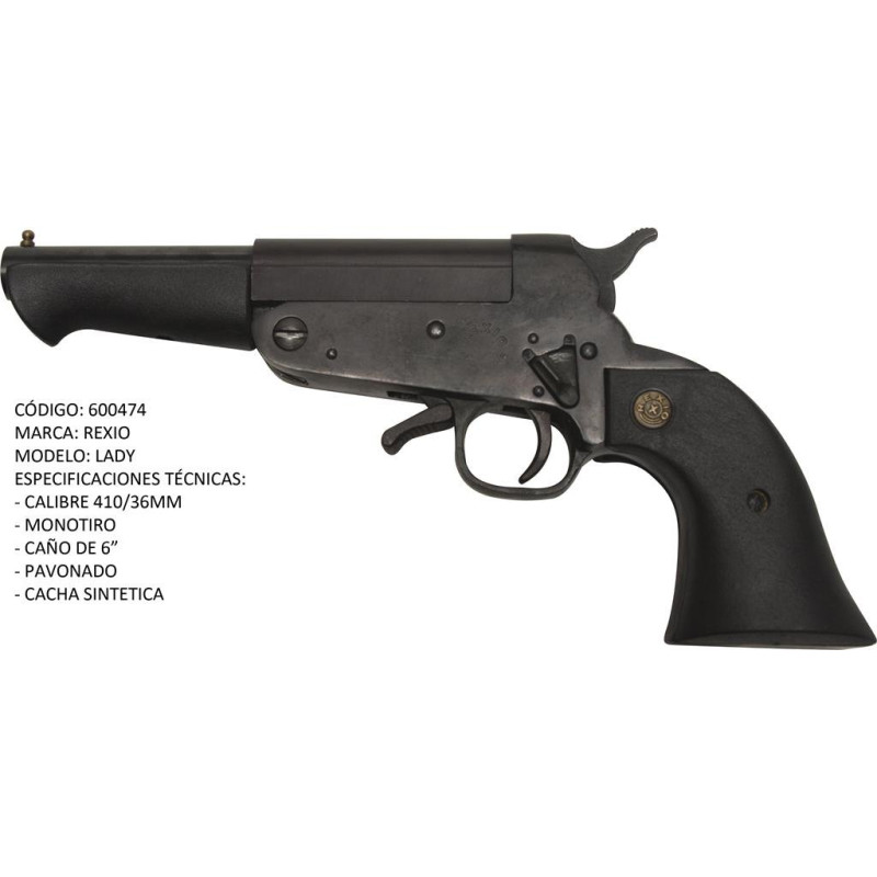 Pistolon Rexio 36 Lady Monotiro Pav 6p