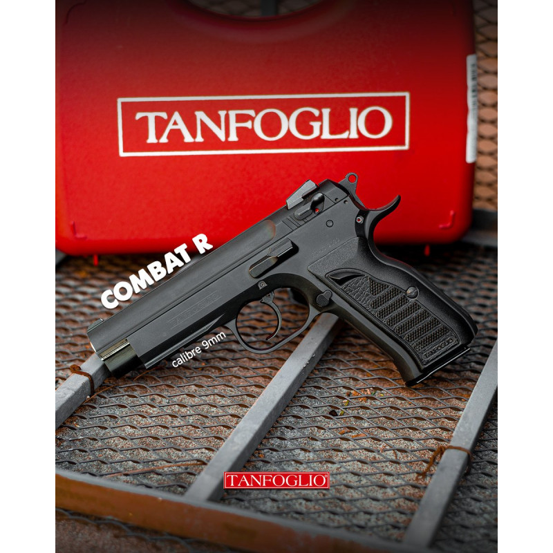 Pistola TANFOGLIO cal 9mm Mod. Combat R 2 cargadores 15 tiros 5p