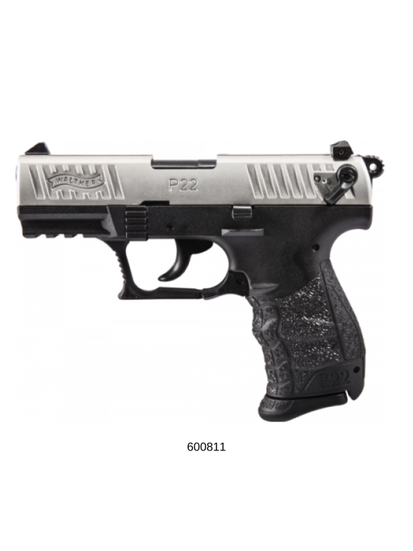 PISTOLA WALTHER CAL 22LR - P22Q NICKEL