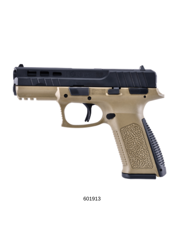 Pistola KOR cal 9mm Mod. FX-9RP FDE 2 Cargadores 17 Tiros