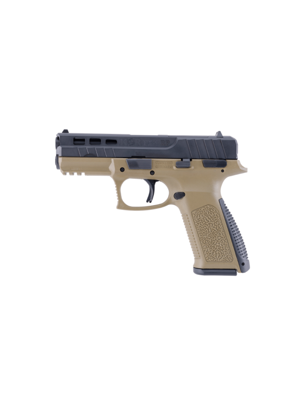 Pistola KOR cal 9mm Mod. FX-9RP FDE 2 Cargadores 17 Tiros