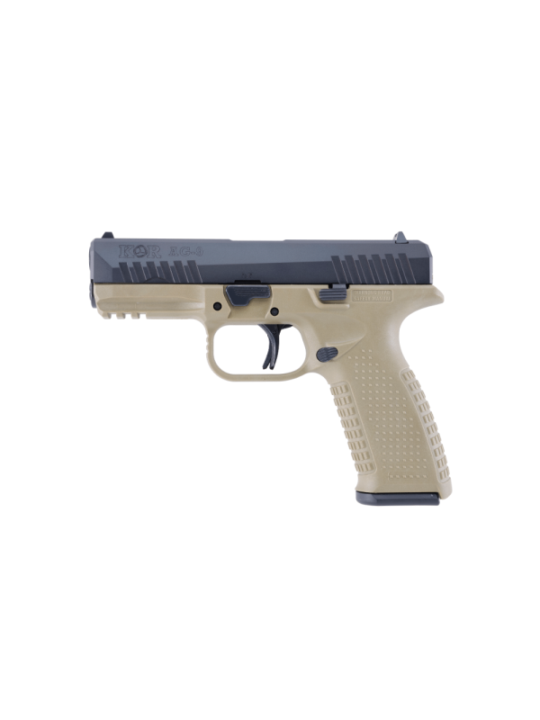 Pistola KOR cal 9mm Mod. AG-9 FDE 2 Cargadores 17 Tiros