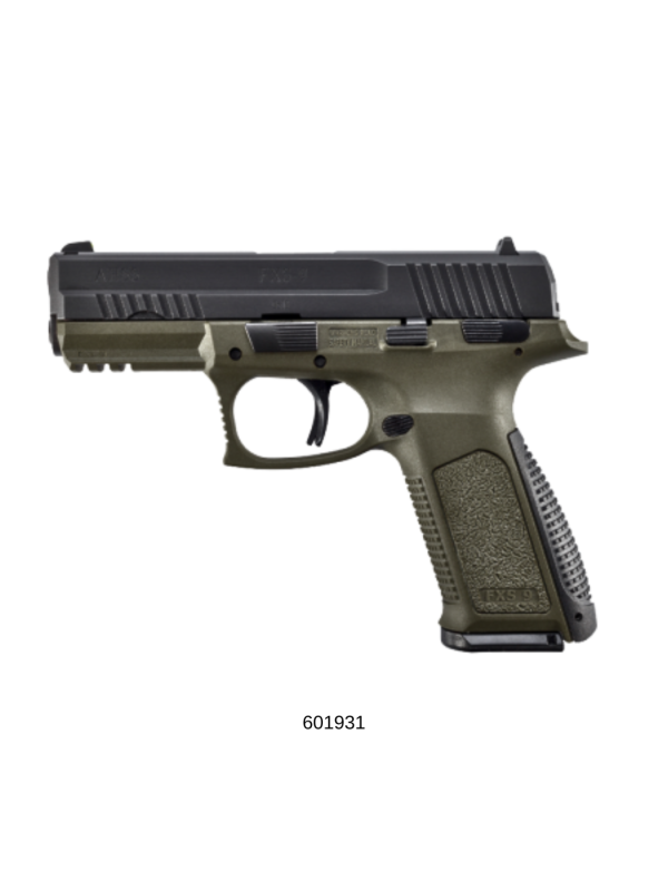 Pistola KOR cal 9mm Mod. FX-9 Verde Cargadores 17 Tiros