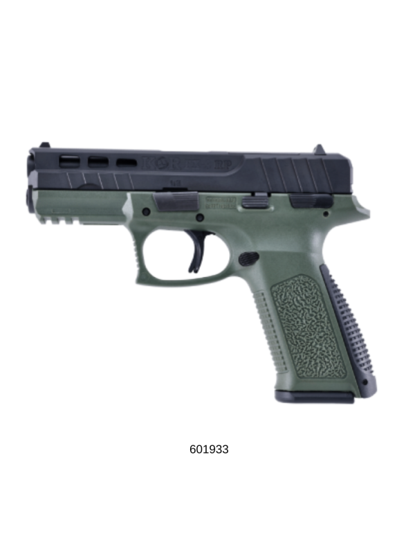 Pistola KOR cal 9mm Mod. FX-9RP Verde 2 Cargadores 17 Tiros