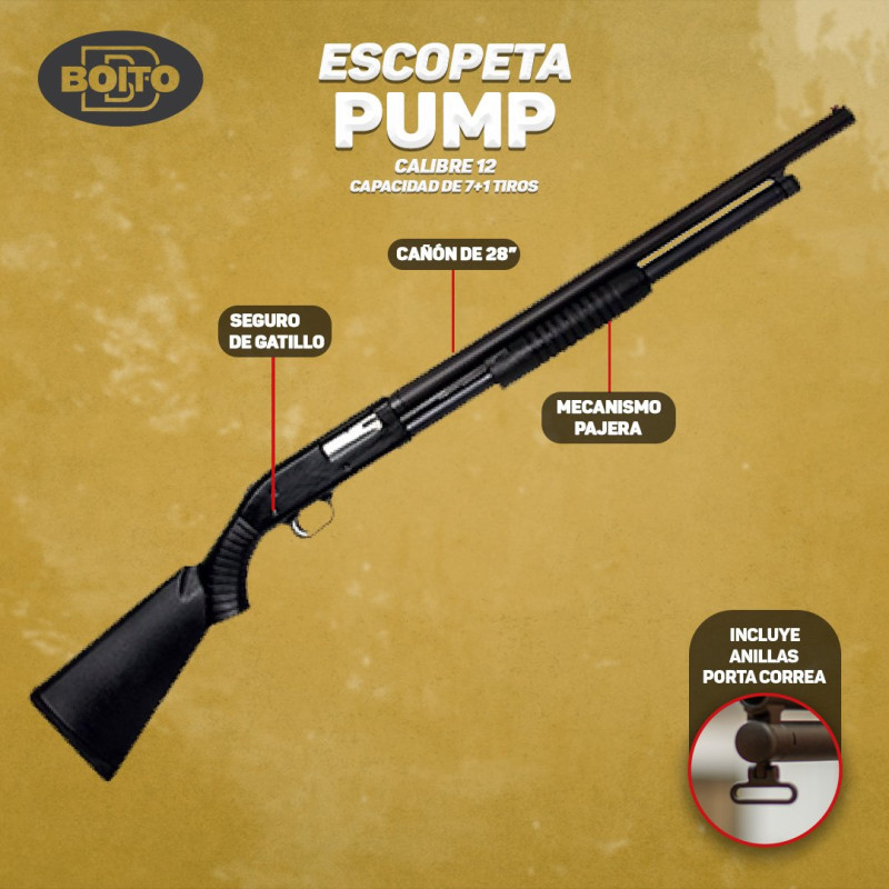 Escopeta Boito 12 Pump