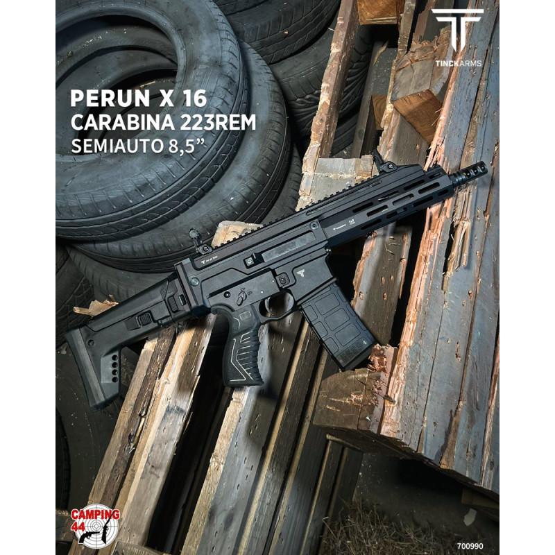 Rifle marca TINCK cal 223REM Mod. PERUN X16 8,5p 1 carg 30 tiros