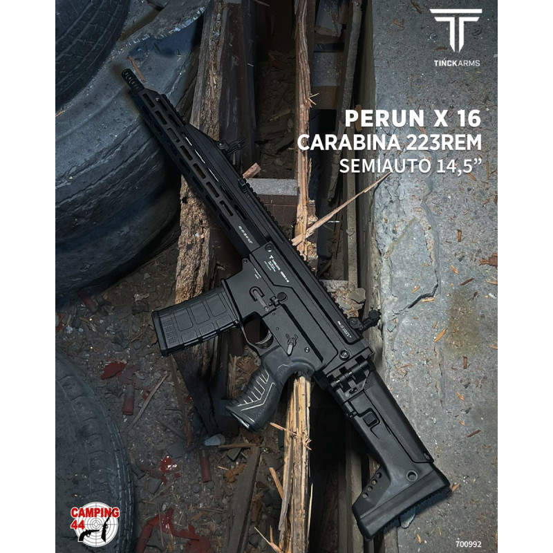 Rifle marca TINCK cal 223REM Mod. PERUN X16 14,5p 1 carg 30 tiros