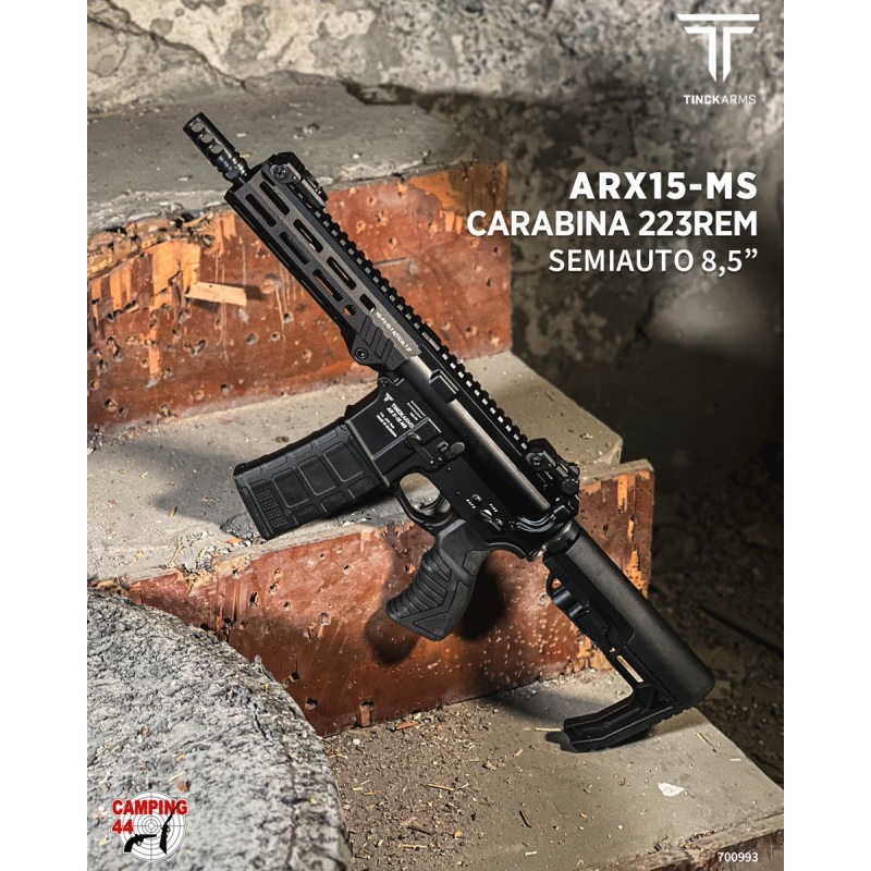 Rifle marca TINCK cal 223REM Mod. ARX15-MS 8,5p 1 carg 30 tiros