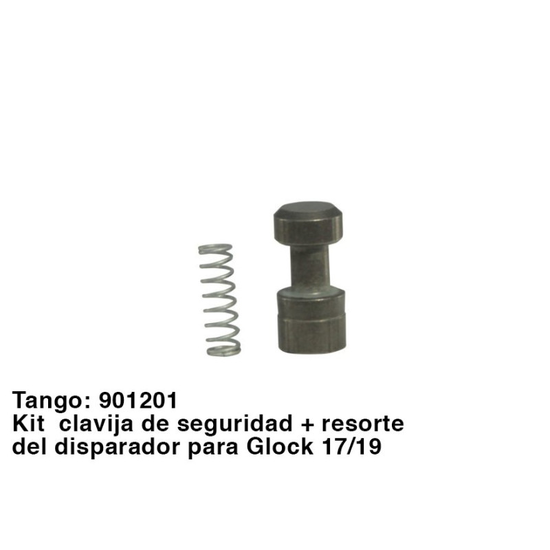 Kit Clavija de Seguridad + Resorte del Disparador Glock 17/19#77